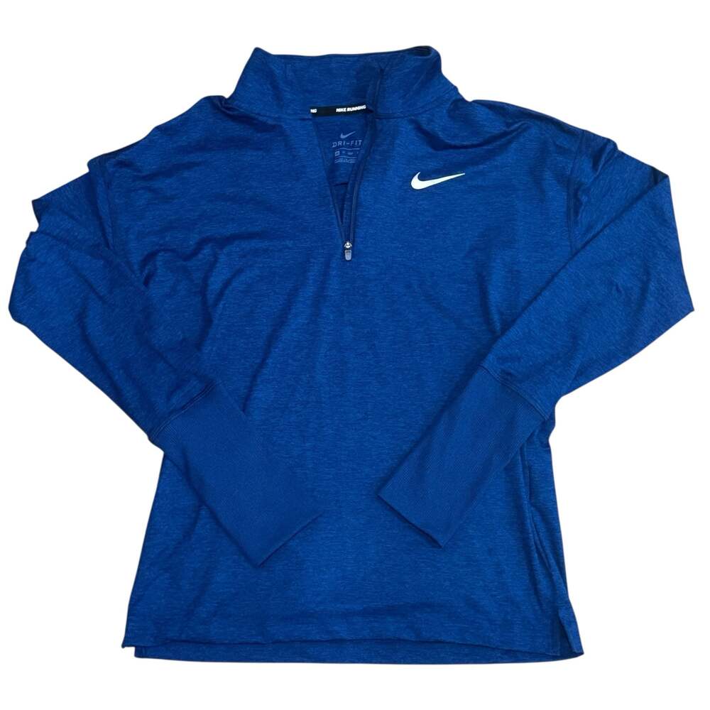 Nike Running Dri-FIT Women's Element Half-Zip Long Sleeve Pullover Blue Heather